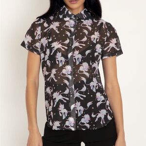 Black Milk Ghost Unicorns Cute as a Button Shirt